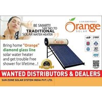 Orange Solar Water Heater - Color: Half White