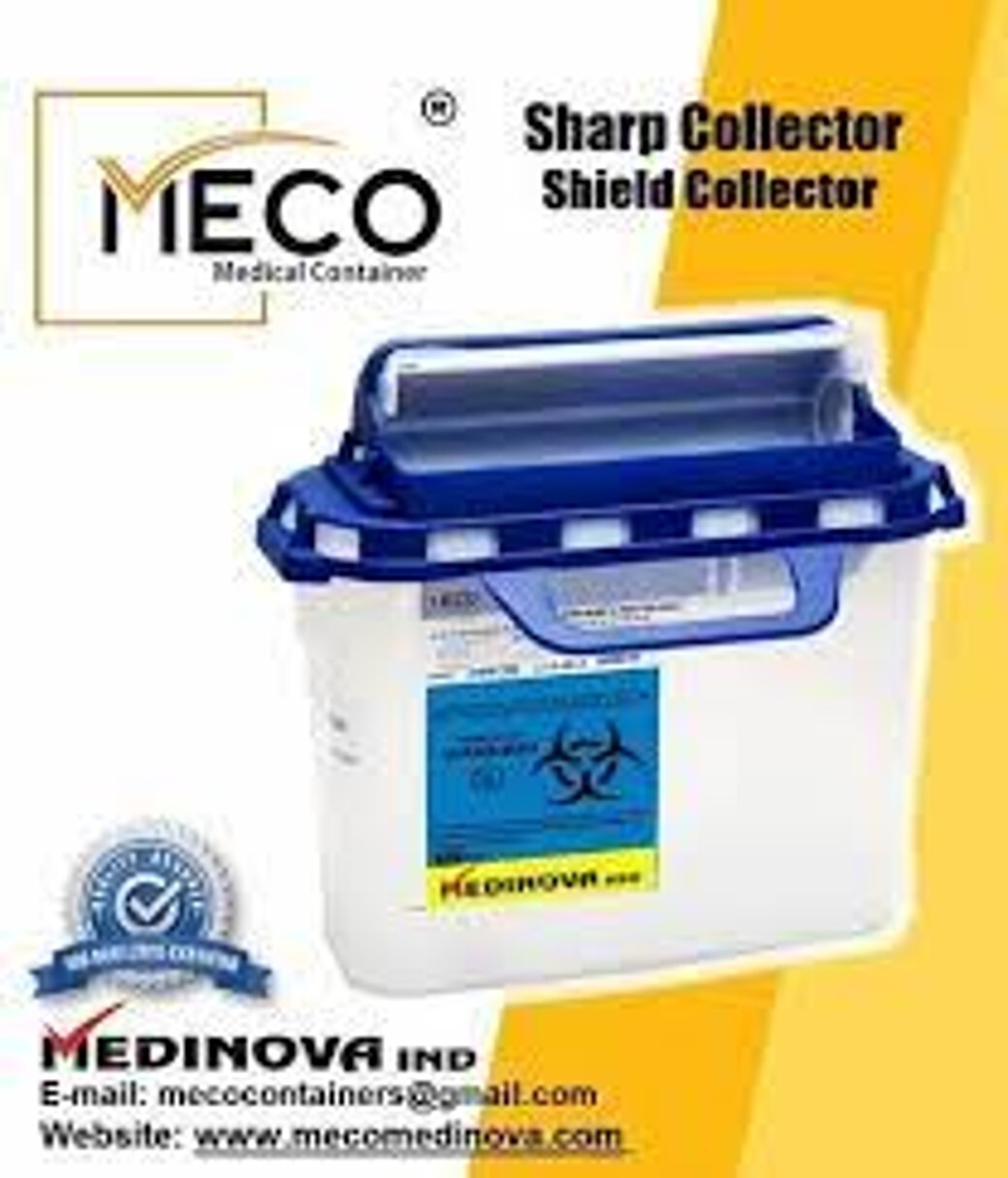 Shieldcollector - 5 Liter Plastic Container | Hands-free Disposal, Visible Fill Indicator, Compliance With Indian Standards