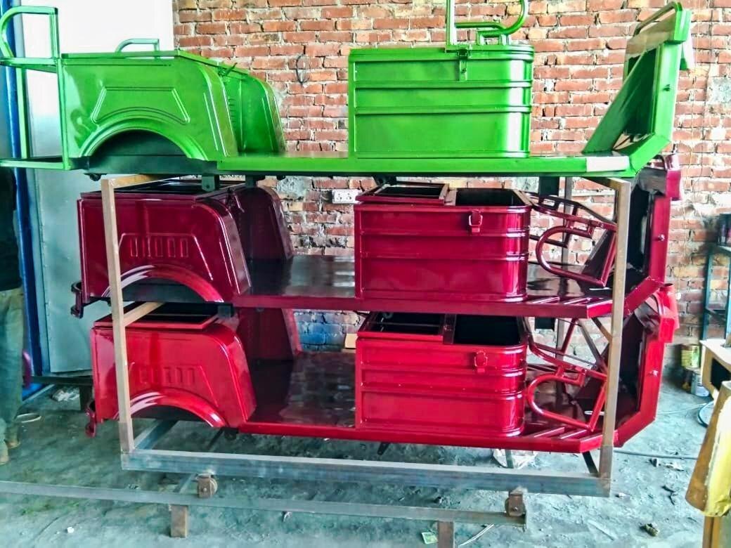 E Rickshaw Chassis Body With Paint - Material: Ms