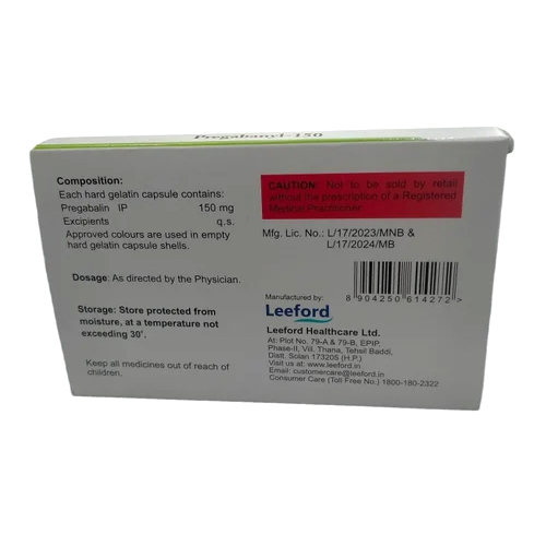 Pregabanyl 150 Capsule - Drug Type: Specific Drug