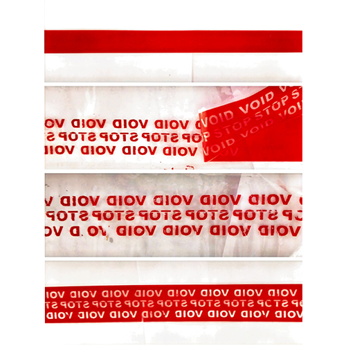 Evident Security Tamper Tape - PVC Material, Customizable Width, Available in Different Colors, Single Side Pressure Sensitive Adhesive, Normal Elongation