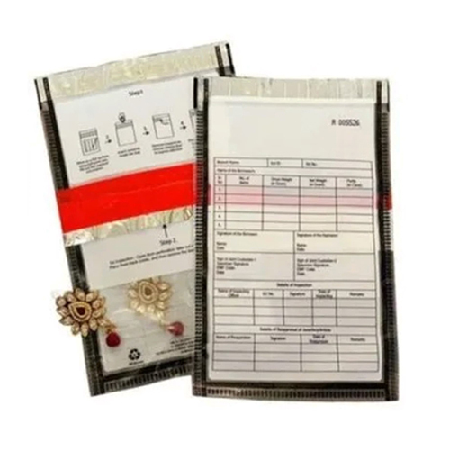 Security Tamper Evident Bag - Laminated Material, Customized Size, Various Colors | Pp String Closure, Embossed Surface Handling, Double String Style