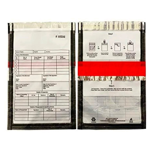 Security Tamper Evident Bag - Laminated Material, Customized Size, Various Colors | Pp String Closure, Embossed Surface Handling, Double String Style