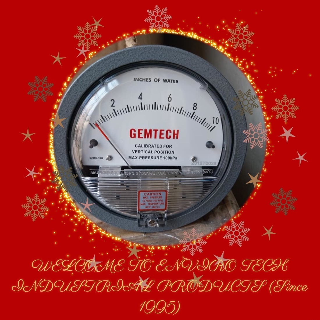 Gemtech Differential Pressure Gauge Wholesaler Near Moolchand Hospital - Accuracy: A 2% (-Ha Model A 1) Of Fs (A 3% (-Ha A 1.5%) On -0