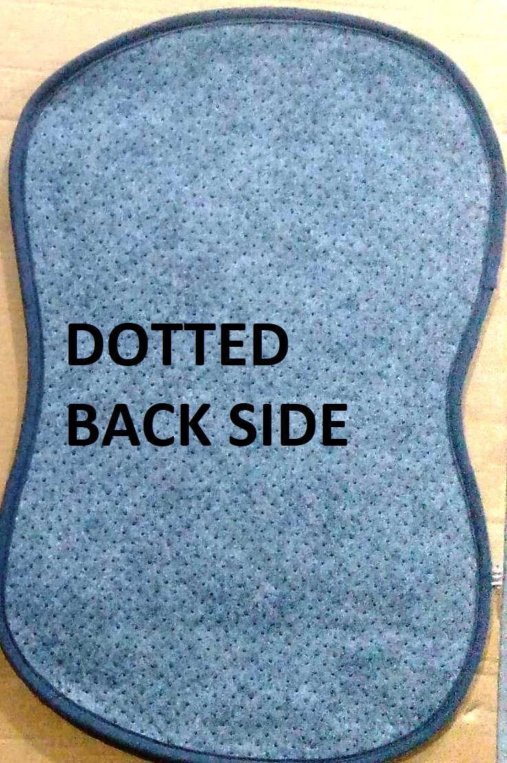 Micro Foot Design Door Mats - Micro Polyester, 16x24 Inches, Custom Colors Available | Dotted Anti-slip Backing, Tufted Foot Design, Customizable Sizes
