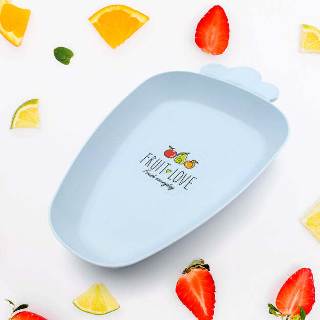 Carrot Shape Plate Dish Snacks - Bpa Free, 30x18x5 Cm, Colorful Design | Non-toxic Plastic, Microwave & Dishwasher Safe, Fun Eating Experience For Kids