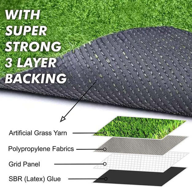 Artificial Grass For Balcony Or Doormat Soft And Durable Plastic Turf Carpet 58x38c