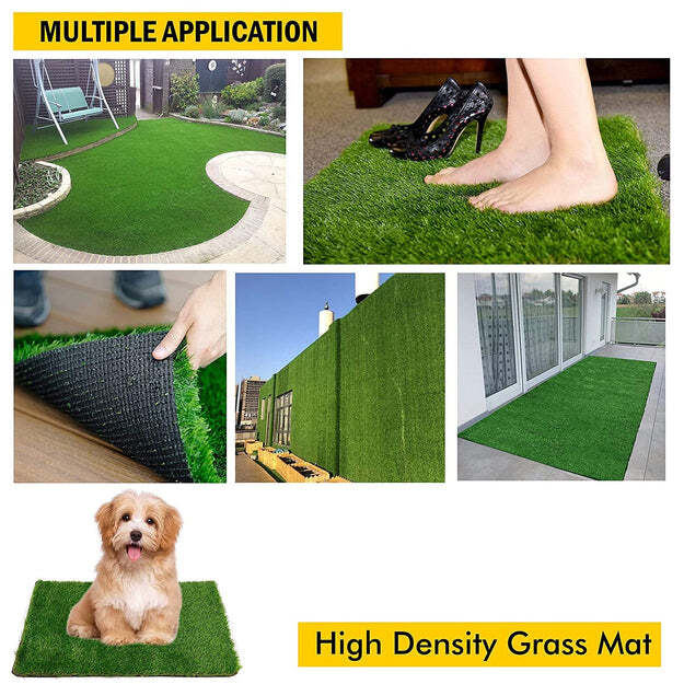 Artificial Grass For Balcony Or Doormat Soft And Durable Plastic Turf Carpet 58x38c
