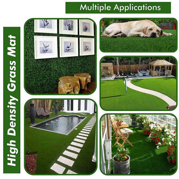 Artificial Grass For Balcony Or Doormat Soft And Durable Plastic Turf Carpet 58x38c