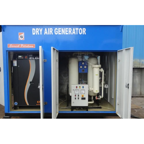 Industrial Dry Air Generator - Three Phase, 7 kgf/cm2 Pressure | 415V, 50Hz, Hydrocarbon-Free Filtration System for Clean, Dry Air