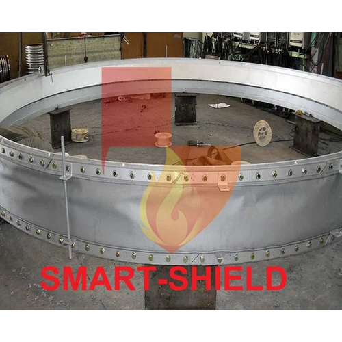 Flexible Fabric Bellow - Titanium Material, Standard Size, Silver Color - Powder Coated for Corrosion Resistance and Vibration Protection