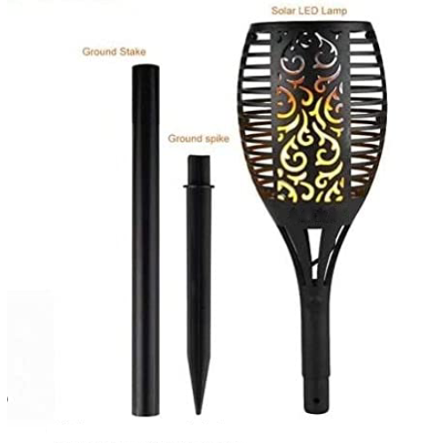 Ugaoo Solar Mashal Torch Light - Pvc Material, 836 Mm Size | 96 Led Flickering Flame, Eco-friendly Dusk-to-dawn Illumination, Waterproof Design, 3 Versatile Lighting Modes