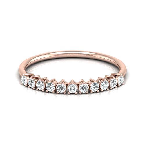 Diamond Rose Gold Ring Very Good