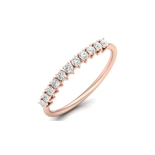 Diamond Rose Gold Ring Very Good