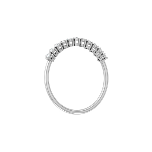 Ladies Diamond White Gold Ring - Natural Diamonds, Very Good Cut | D, E, F Color, Laser Drilling Enhancements, Timeless Elegance