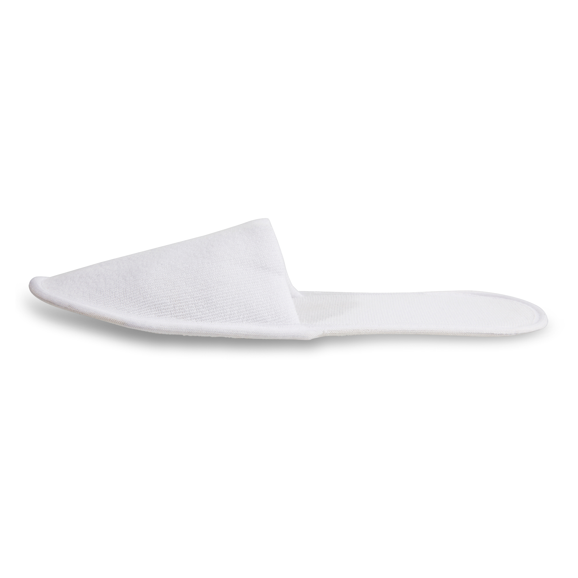 Disposable Terry Slipper - 2mm Eva Sole, Unisex Free Size, Plain White Terry Fabric