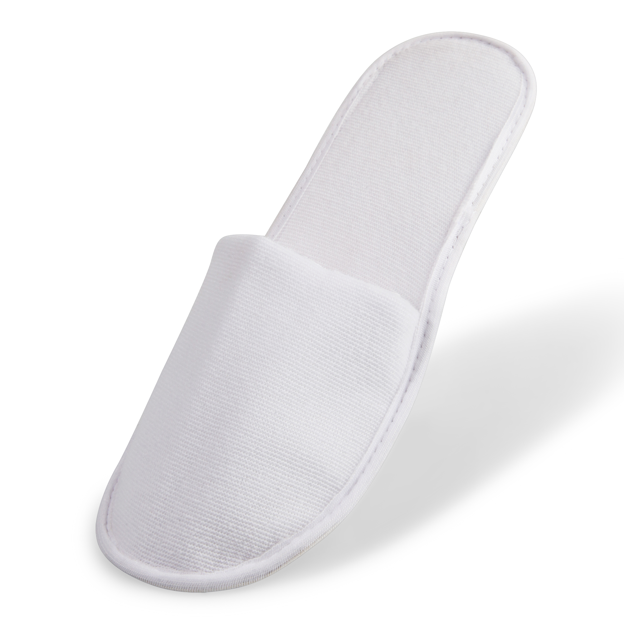 Disposable Terry Slipper - 2mm Eva Sole, Unisex Free Size, Plain White Terry Fabric
