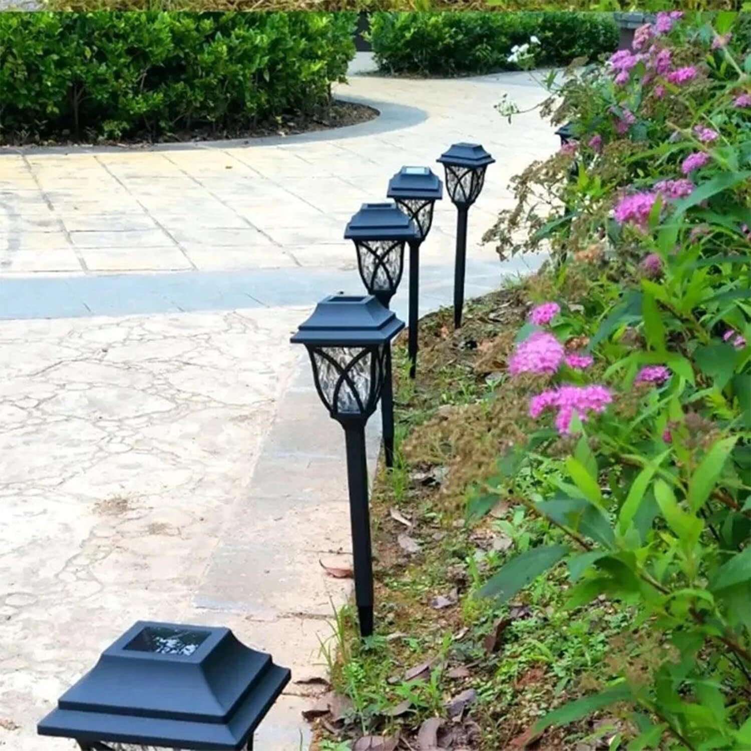 Crystal Solar Light - Pvc Material, 25 Grams Weight | Black Color, Solar-powered Sparkle, Dazzling Crystal Design, Automatic Dusk-to-dawn Operation