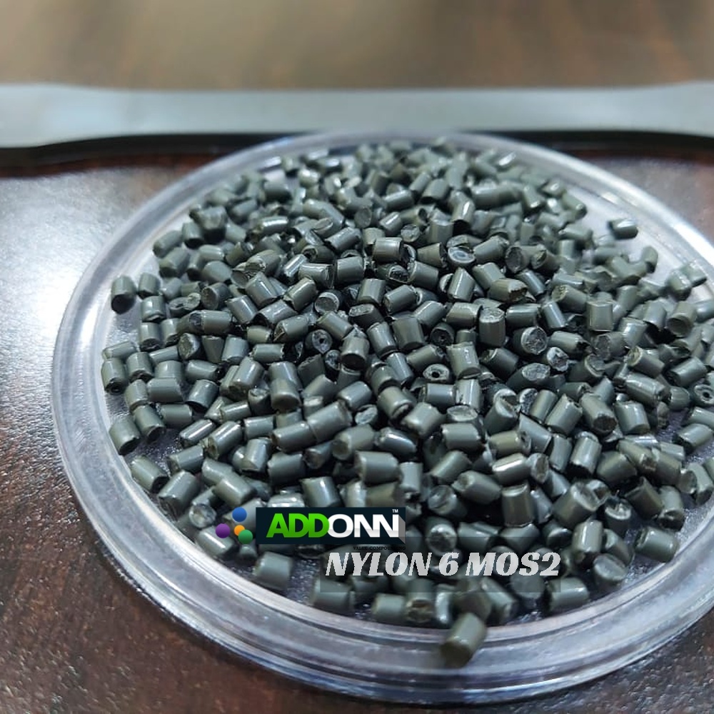 Pa6 M0s2 Green Plastic Pellets Nylon 6 Mos2 Plastic Raw Materials