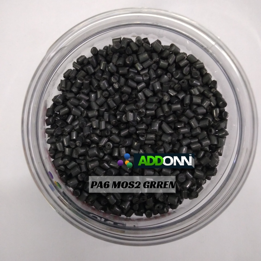 Pa6 M0s2 Green Plastic Pellets Nylon 6 Mos2 Plastic Raw Materials