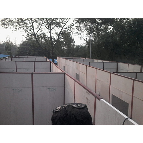 Cabin Blocks - Sandwich Panel Structure, One Sandwich Board Door, Pvc Window Features For House, Warehouse, And Workshop Use