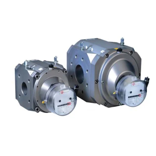 Rabo Elster Rotary Gas Flow Meter - Aluminium Or Spheroidal Cast Iron, Silver Finish | Manual Operation, Industrial & Commercial Use, High Accuracy