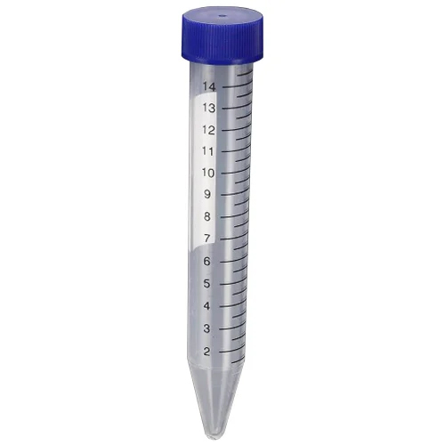 15ml Conical Centrifuge Tube - Plastic Material, Customized Size, Various Colors Available | Medical Usage, Warranty Included