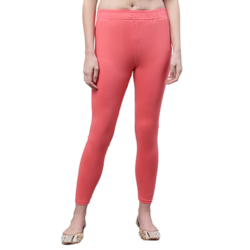 Cotton Coral Pink Leggings