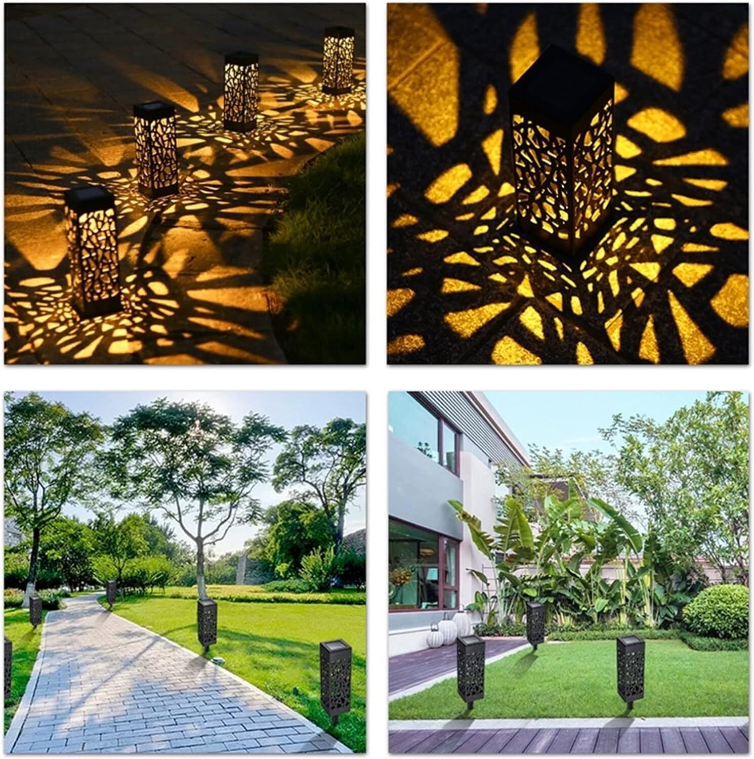Flower Solar Light - Pvc Material, 50 Grams, Black | Waterproof, Decorative Flower Design, Led Bulbs, Automatic On/off Functionality