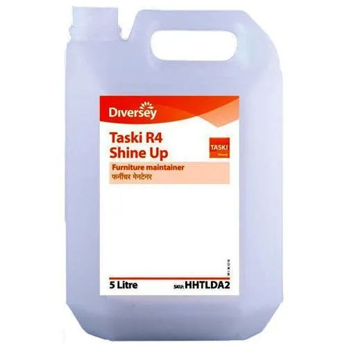 Diversey Taski R4 Furniture Maintainer - Chemical Composition, 5 Liters Size, White Color | Industrial Application, Versatile Maintenance Solution