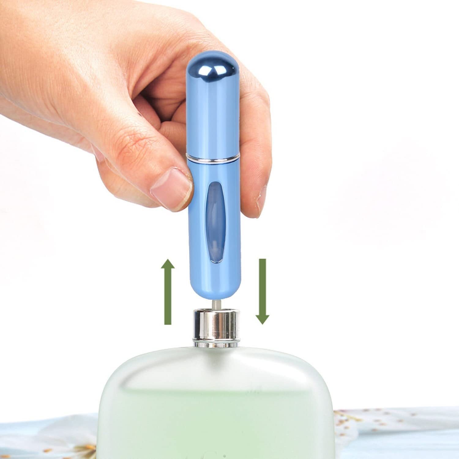 Mini Perfume Spray Bottle - Aluminium & Abs Plastic, 5ml, Multicolour - Refillable, On-the-go Design, Fine Nozzle For Easy Use