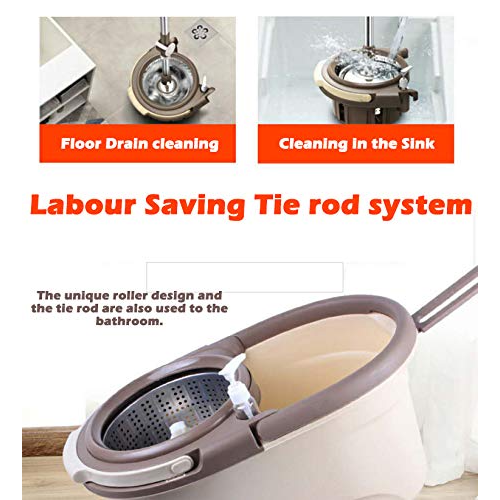 Spin Mop With Wheel - Color: Gray
