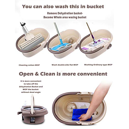 Spin Mop With Wheel - Color: Gray