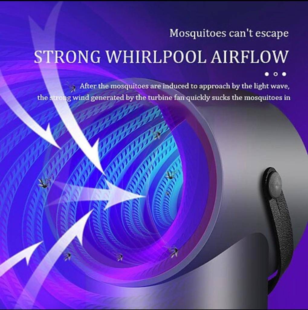 New Mosquito Lamp - Black And Purple | Advanced Mosquito Repellent Technology, Dual-purpose Design, Smart Light Control, Low Maintenance