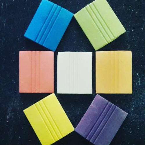 Silk Tailoring Chalk - Extra Dark & Smooth | 10 Packets Of 10 Square Silky Smooth Marking Chalk For Cloth Tailoring