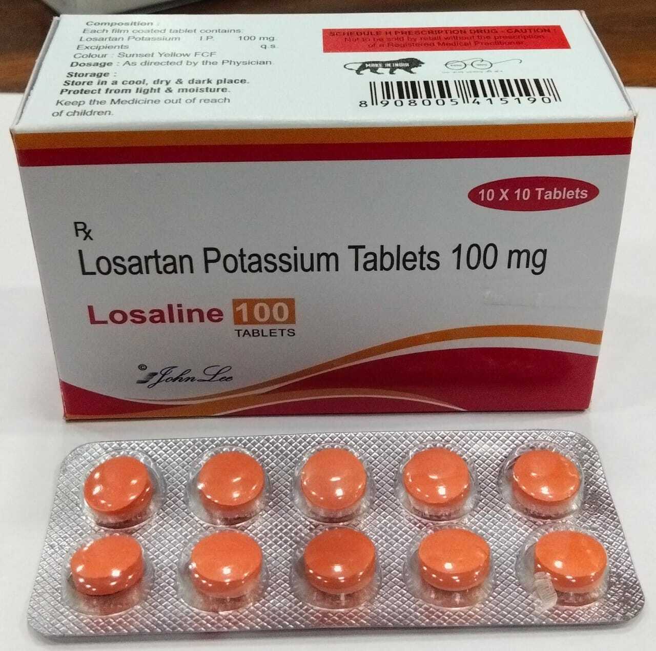 Losartan Potassium Tablets - 100 Mg 50 Mg 25 Mg Combination Options With Amlodipine Atenolol Hydrochlorothiazide