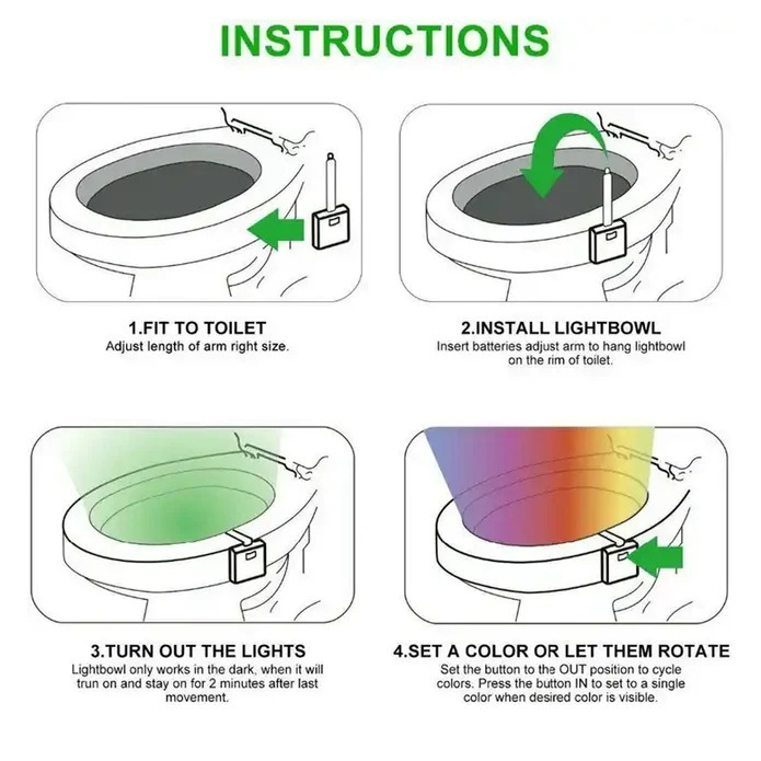 Toilet Bowl Light 1249