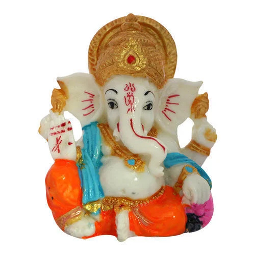 Multicolor Ganesh Frp Statue