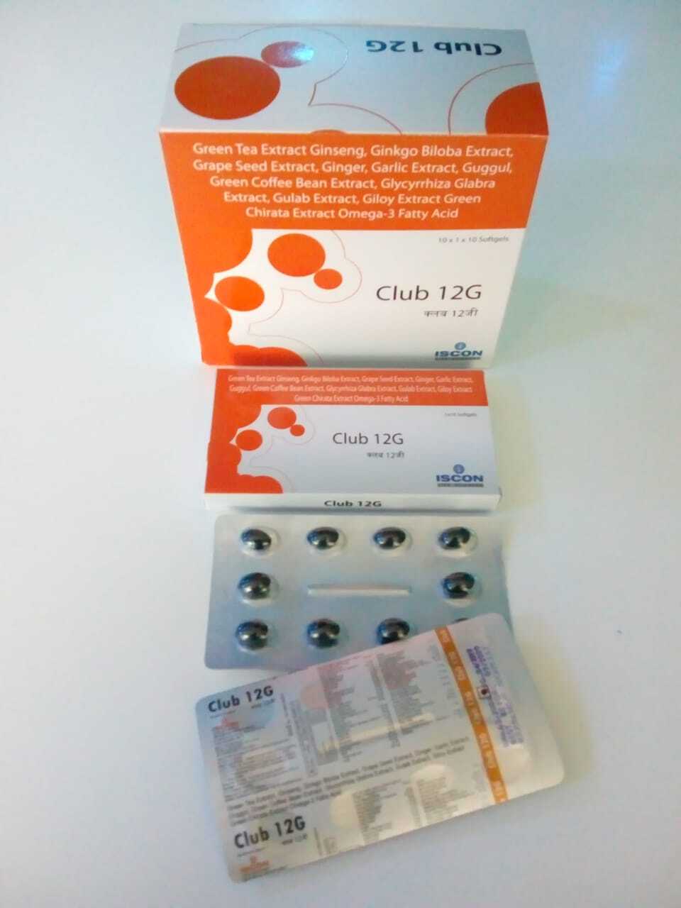Club-12g Softgel Capsule Keep At Cool And Dry Place