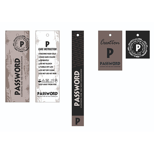 Clothing Labels - High-Quality PP Material, Customizable Shape, Various Colors Available, Non-Adhesive In-Bound Use for Commercial Applications