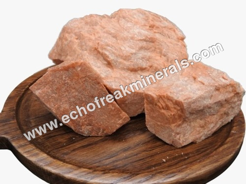 Soda Feldspar - Sodium Aluminum Silicate, Pink Color, Specific Gravity 2.56 - 2.59 g/cm³ , Low Porosity, Good Dimensional Stability, Irregular Chunks