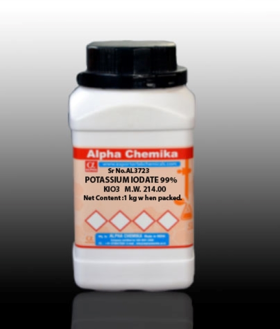 Potassium Iodate - 99% Minimum Assay, Laboratory Grade, Cas No. 7758-05-6, Pure Iodometric Quality