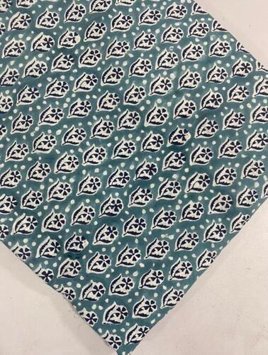 BEAUTIFUL SANGANERI PRINTED FABRIC - 100% Cotton, 50 Meter Minimum Order Quantity, Multicolour Floral Block Print, 44 inches Wide, Handcrafted Artisan Design