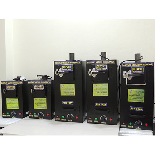 Black Sanitary Napkin Incinerators