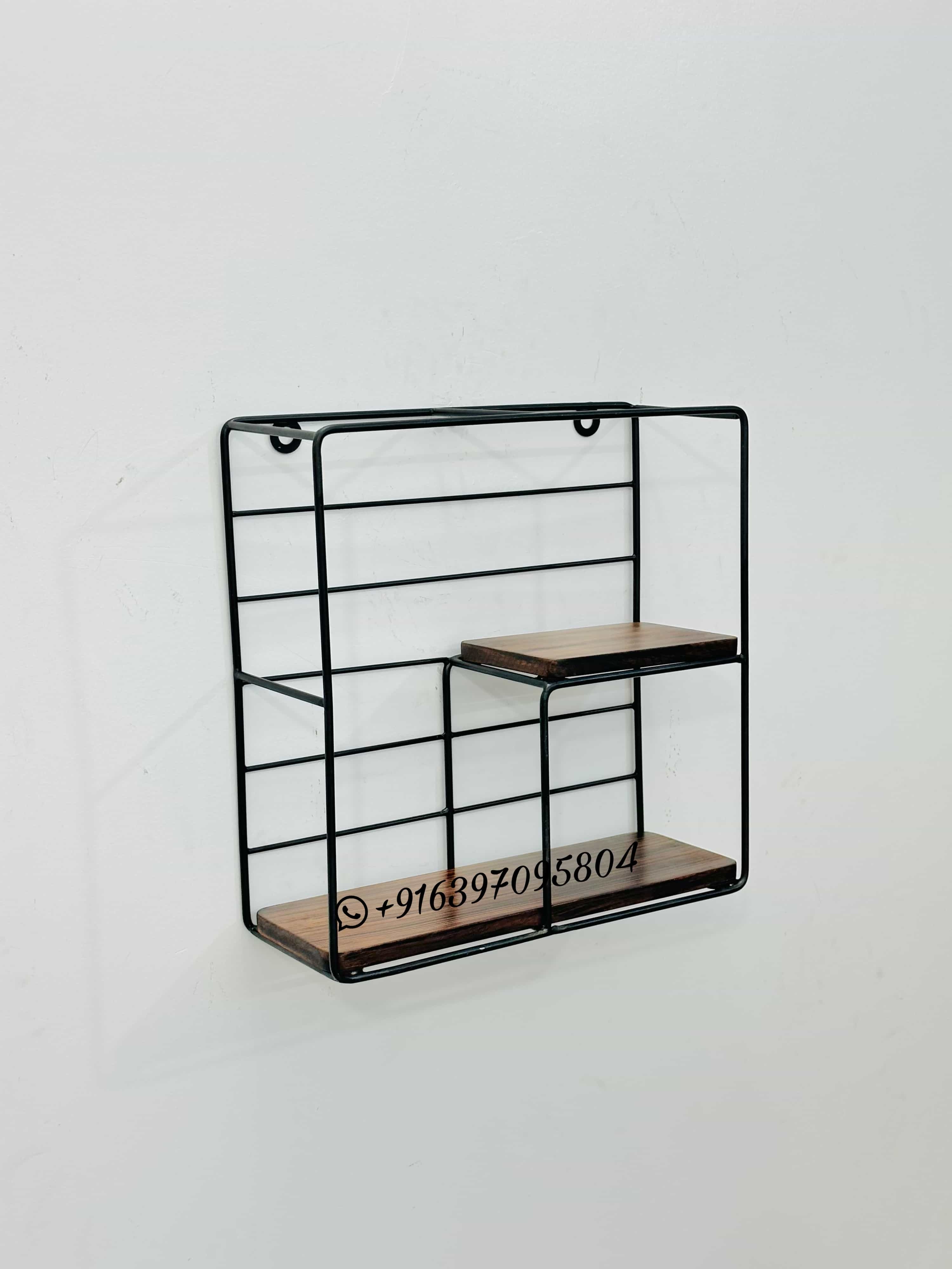 Wall Decor Shelf Rack - Color: Black