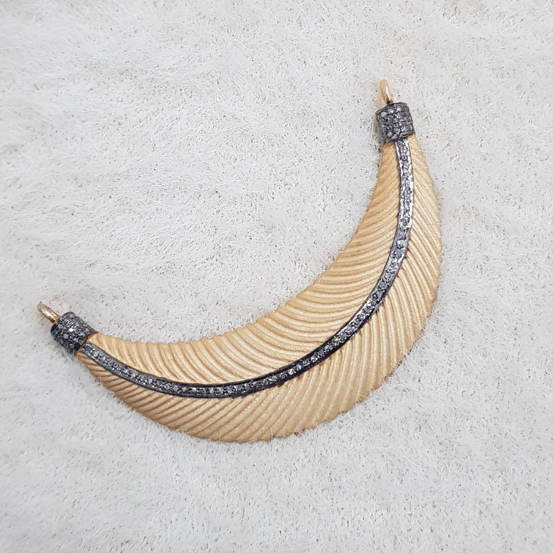 Starling Silver Handmade Pave Diamond Gorgeous Looking Yellow And Black Pendants - Gender: Women