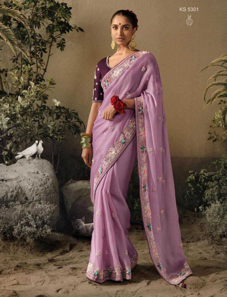 Traditional Soft Crape Silk With Heavy Border Saree