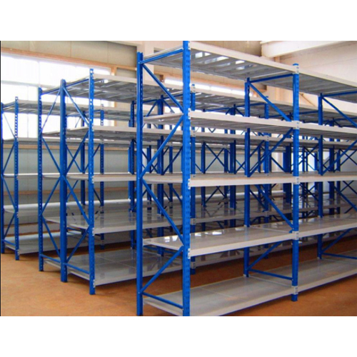 Slotted Angle Rack - Mild Steel, Custom Sizes Available, Dark Grey, Double Sided Shelves, 5 Layers, 50 Kg/hr Capacity, Powder Coated Surface | Ideal For Industrial Storage, Godowns, And Shops
