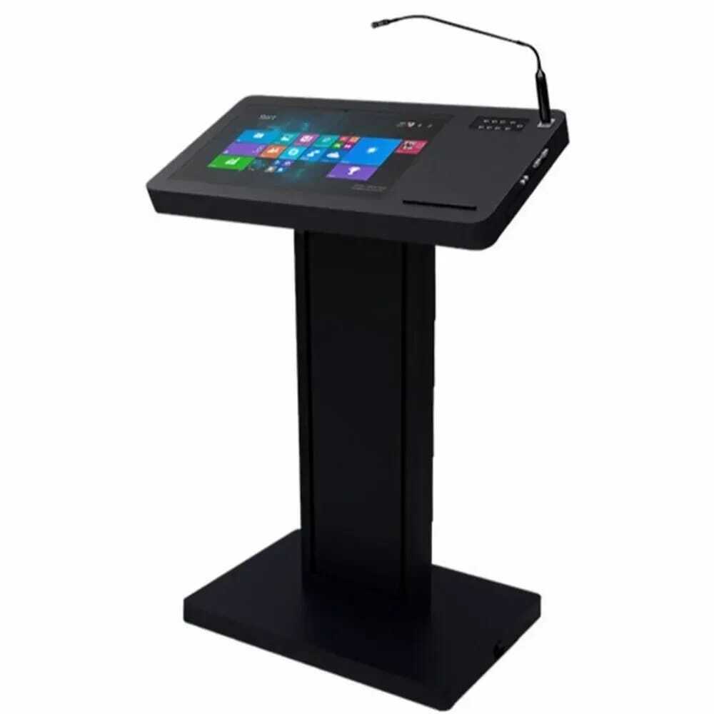 Smart Digital Podium - Stainless Steel, Inflatable Rectangular Conference Table | Polished Finish, Modern Appearance, Machine Made, Multi-color Options