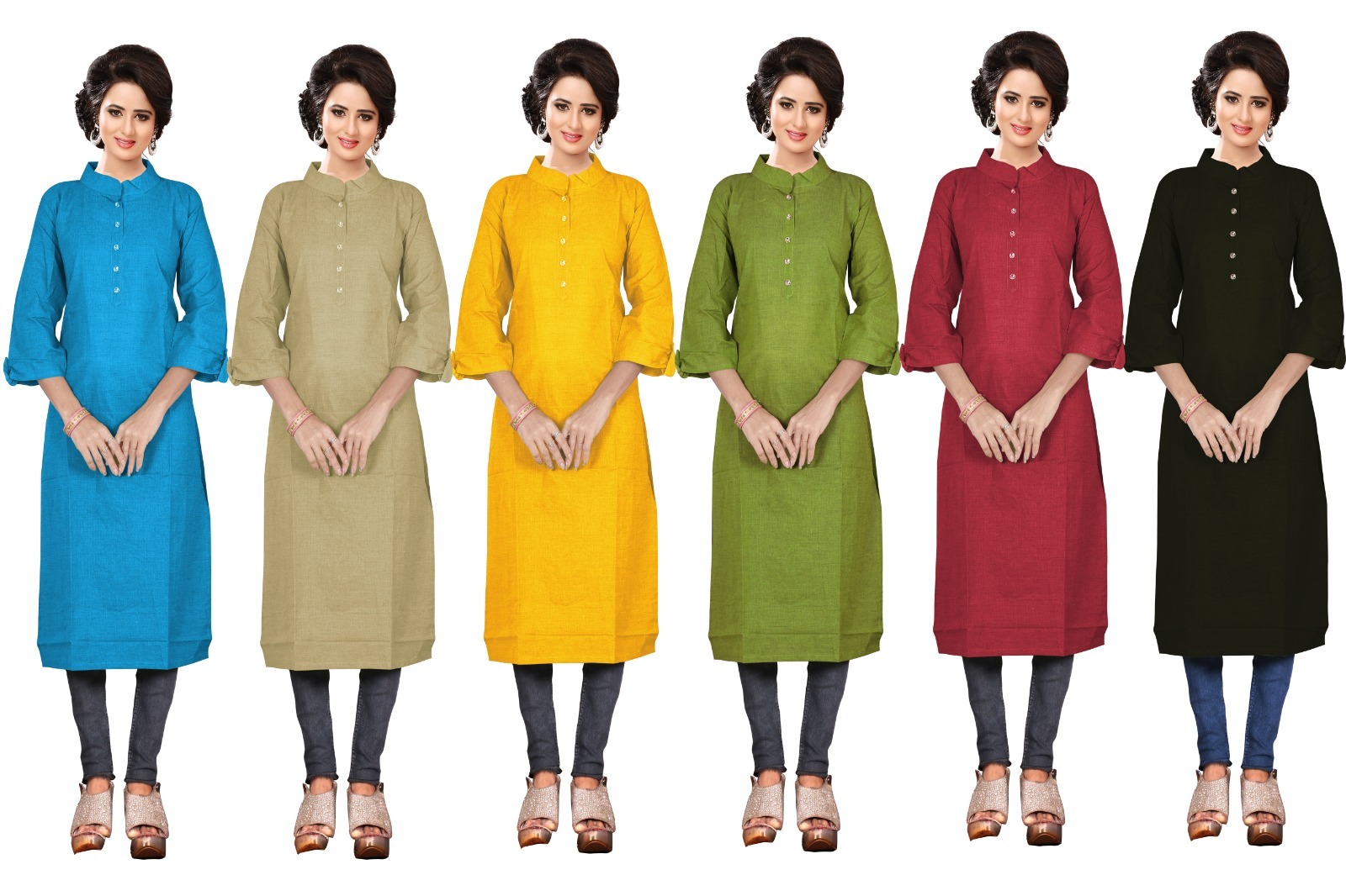 Je Nivedita Handlooms - Cotton Xl(42)/2xl(44) Kurties | Stylish Handloom Design For Comfortable Ease And Chic Everyday Wear